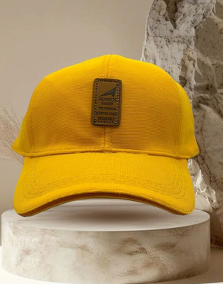 ALAMOS Printed, Self Design, Solid Sports/Regular Cap Cap