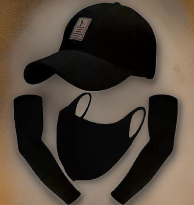 FD FLORIDA Solid, Self Design Sports/Regular Cap Cap(Pack of 3)