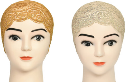 DCENT KRAFT Self Design Skull Cap Cap(Pack of 2)