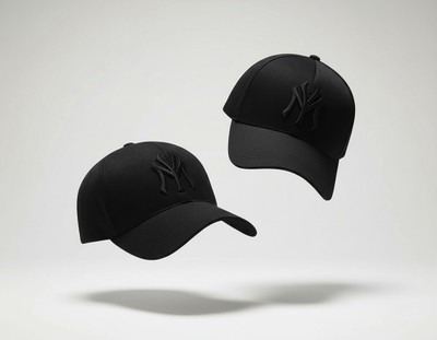 CLASSYMESSI Embroidered, Self Design, Solid Sports/Regular Cap Cap(Pack of 2)