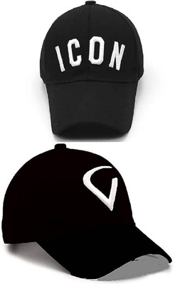 Westery Self Design, Solid Sports/Regular Cap Cap(Pack of 2)