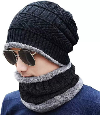 GOOD FRIENDS Woven Beanie Cap(Pack of 2)