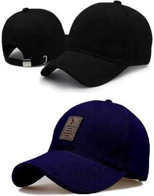 VIRAT Applique, Self Design Sports/Regular Cap Cap(Pack of 2)