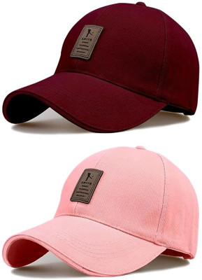 ILLARION Printed, Self Design, Solid Sports/Regular Cap Cap(Pack of 2)