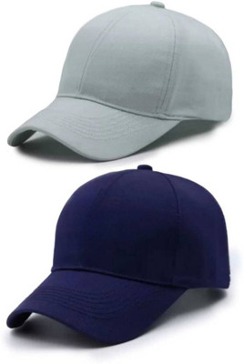 pawan_co Solid Sports/Regular Cap Cap(Pack of 2)
