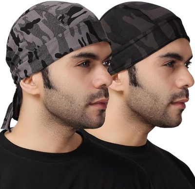 kd hosiery Printed Skull Cap Cap(Pack of 2)