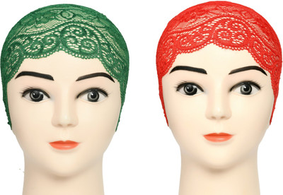 DCENT KRAFT Self Design Skull Cap Cap(Pack of 2)