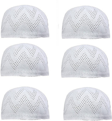 Talukdar Lifestyle Self Design Prayer Cap Cap(Pack of 6)