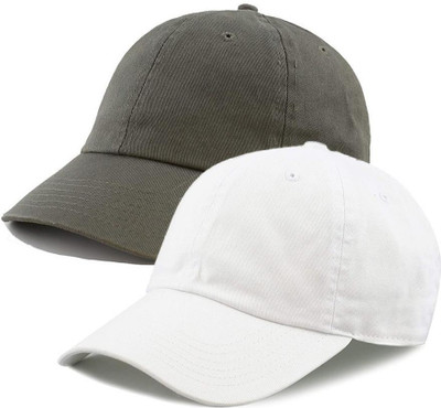 Lowercase Solid Sports/Regular Cap Cap(Pack of 2)