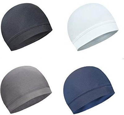 qd fashion Solid Skull Cap Cap(Pack of 4)