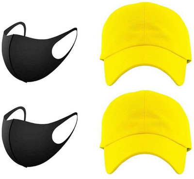 CLASSYMESSI Solid Sports/Regular Cap Cap(Pack of 2)