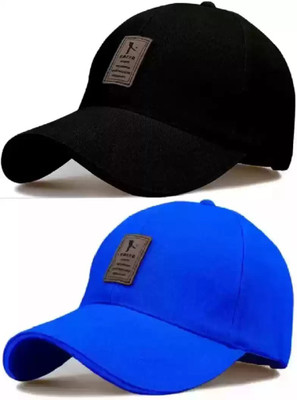 Amience Solid Sports/Regular Cap Cap(Pack of 2)