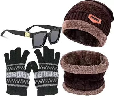 ILLEARION Beanie Cap(Pack of 3)
