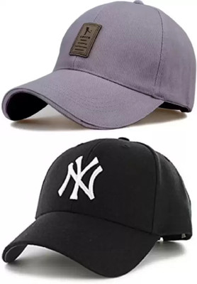 BLUCAPS Embroidered, Solid Sports/Regular Cap Cap(Pack of 2)