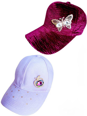 Trubliz Embellished Sports/Regular Cap Cap(Pack of 2)