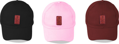 CLASSYMESSI Solid Sports/Regular Cap Cap(Pack of 3)
