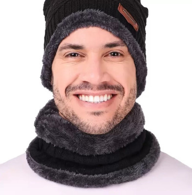 ANR FASHIONS Self Design Skull Cap Cap