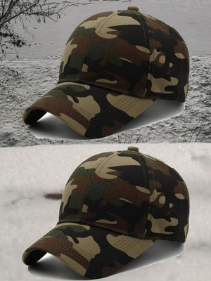 selloria Solid, Self Design Sports/Regular Cap Cap(Pack of 2)