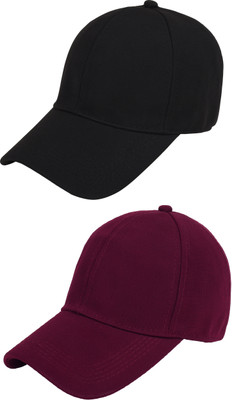 ZACHARIAS Solid Sports/Regular Cap Cap(Pack of 2)