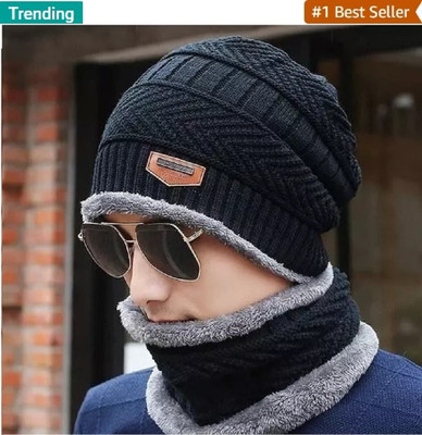GM Galaxy Solid Beanie Cap(Pack of 2)