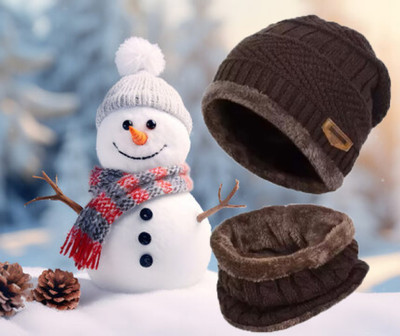 CLASSYMESSI Beanie Cap(Pack of 2)