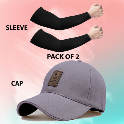 ALAMOS Solid Sports/Regular Cap Cap(Pack of 2)