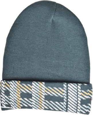 Lowercase Checkered Beanie Cap