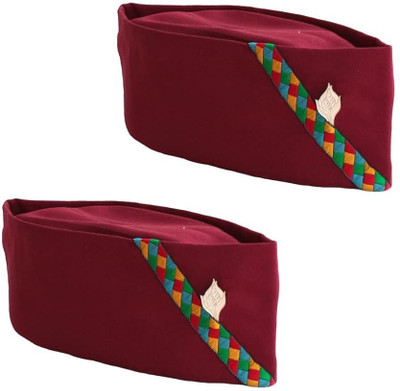 Stylewell Solid Skull Cap Cap(Pack of 2)