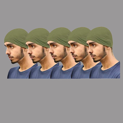 Motus Solid Skull Cap Cap(Pack of 5)
