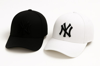 CLASSYMESSI Embroidered, Printed, Solid, Self Design Sports/Regular Cap Cap(Pack of 2)