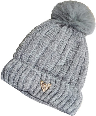 COOL INDIANS Woven, Self Design Beanie Cap