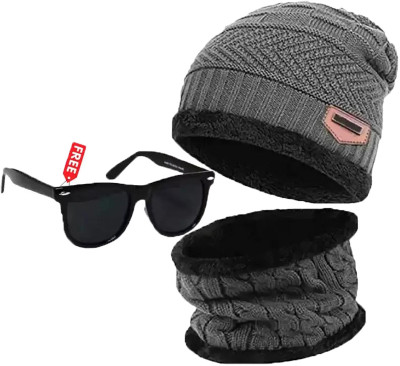 CLASSYMESSI Beanie Cap(Pack of 2)