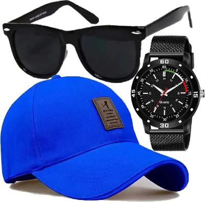 M John's Solid, Self Design Sports/Regular Cap Cap(Pack of 3)