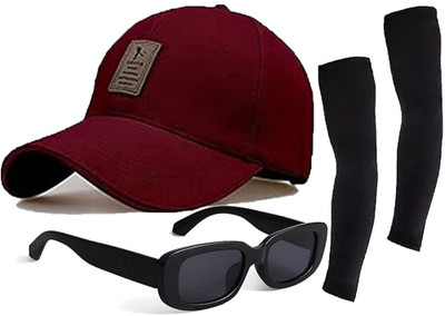 CLASSYMESSI Solid, Self Design Sports/Regular Cap Cap(Pack of 3)