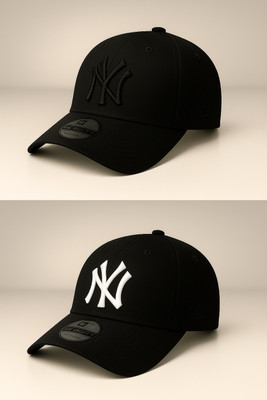 CLASSYMESSI Embroidered, Self Design, Solid Sports/Regular Cap Cap(Pack of 2)