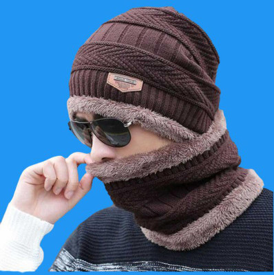 GLAMHOOD Self Design Beanie Cap