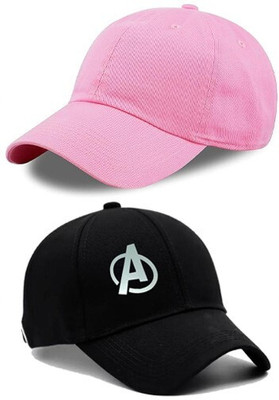 CLASSYMESSI Solid, Self Design Sports/Regular Cap Cap(Pack of 2)