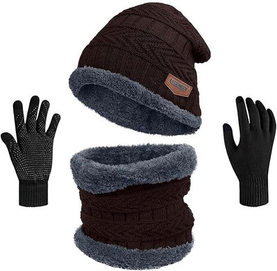 Adorazone Solid Beanie Cap(Pack of 4)