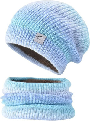 SNOWIE SOFT Solid Beanie Cap(Pack of 2)