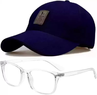 YES TAG Solid, Self Design Sports/Regular Cap Cap(Pack of 2)
