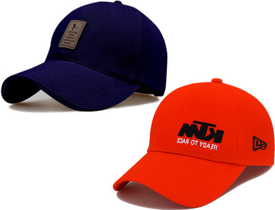 CLASSYMESSI Solid, Self Design, Embroidered Sports/Regular Cap Cap(Pack of 2)