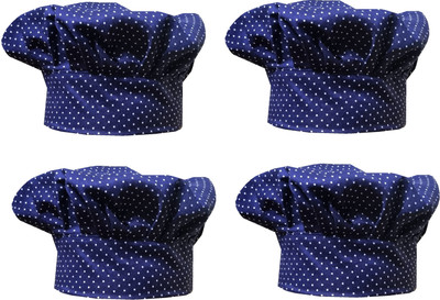 FQZILON Polka Print Skull Cap Cap(Pack of 4)