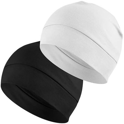 plutoprom Solid Skull Cap Cap(Pack of 2)