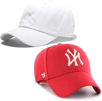 ILLARION Solid, Self Design, Embroidered Sports/Regular Cap Cap(Pack of 2)
