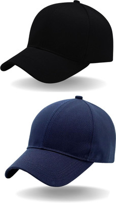 KiwiCaves Solid Sports/Regular Cap Cap(Pack of 2)