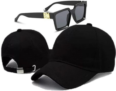 CLASSYMAESSI Self Design Sports/Regular Cap Cap(Pack of 2)
