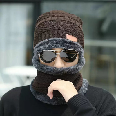 vactly Woven, Self Design Beanie Cap(Pack of 2)