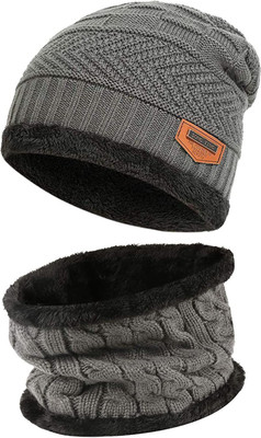 UPAREL Solid Beanie Cap(Pack of 2)