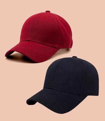 AngaarLook Solid Sports/Regular Cap Cap(Pack of 2)