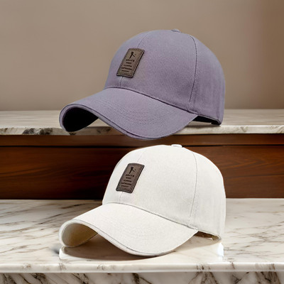 FD FLORIDA Solid, Self Design Sports/Regular Cap Cap(Pack of 2)